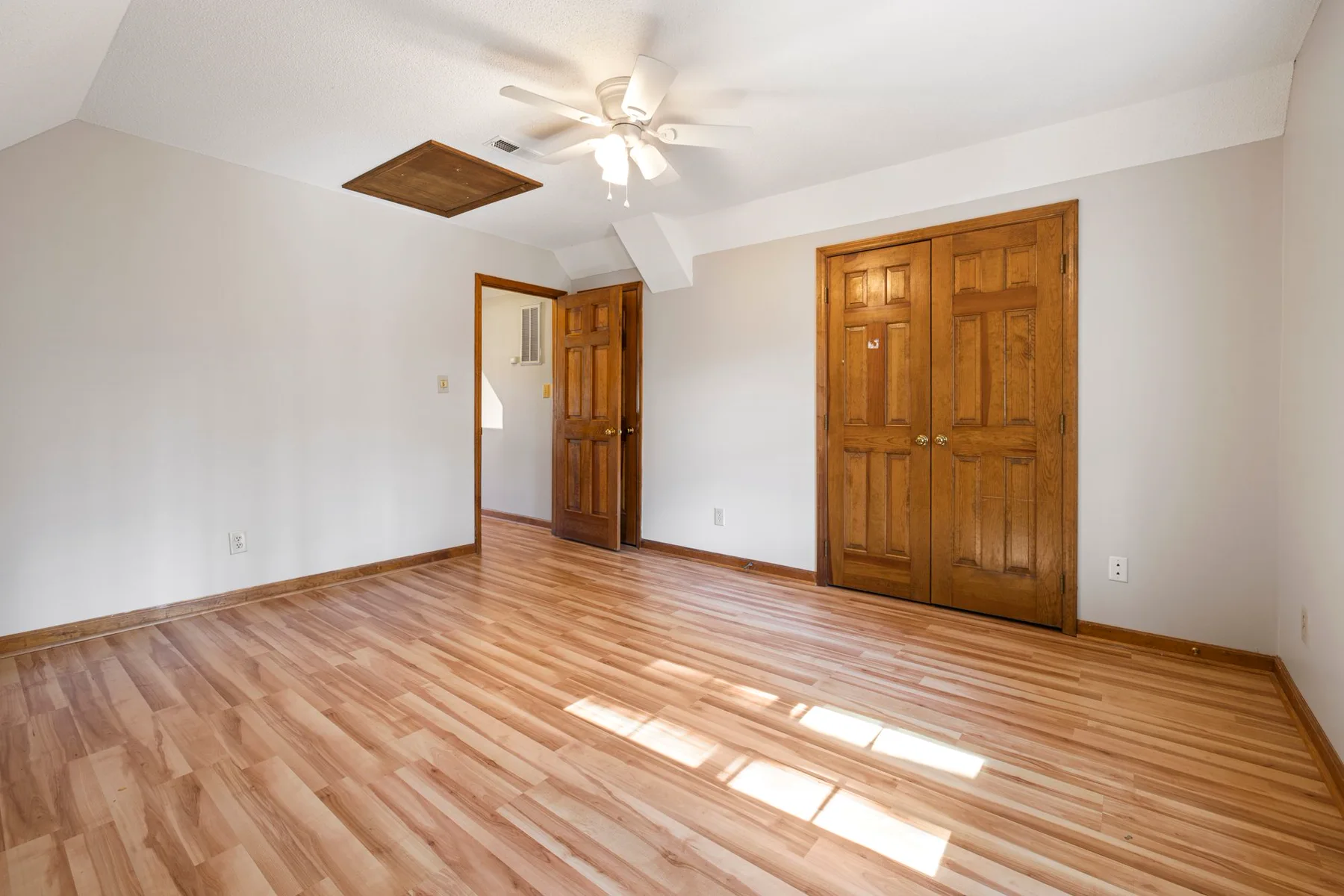 Light finished wooden floors